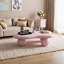 Table basse de 40 pouces en forme de nuage, table basse basse avec 3 pieds sphériques pour le salon, rose-980779943-980779942-980779937