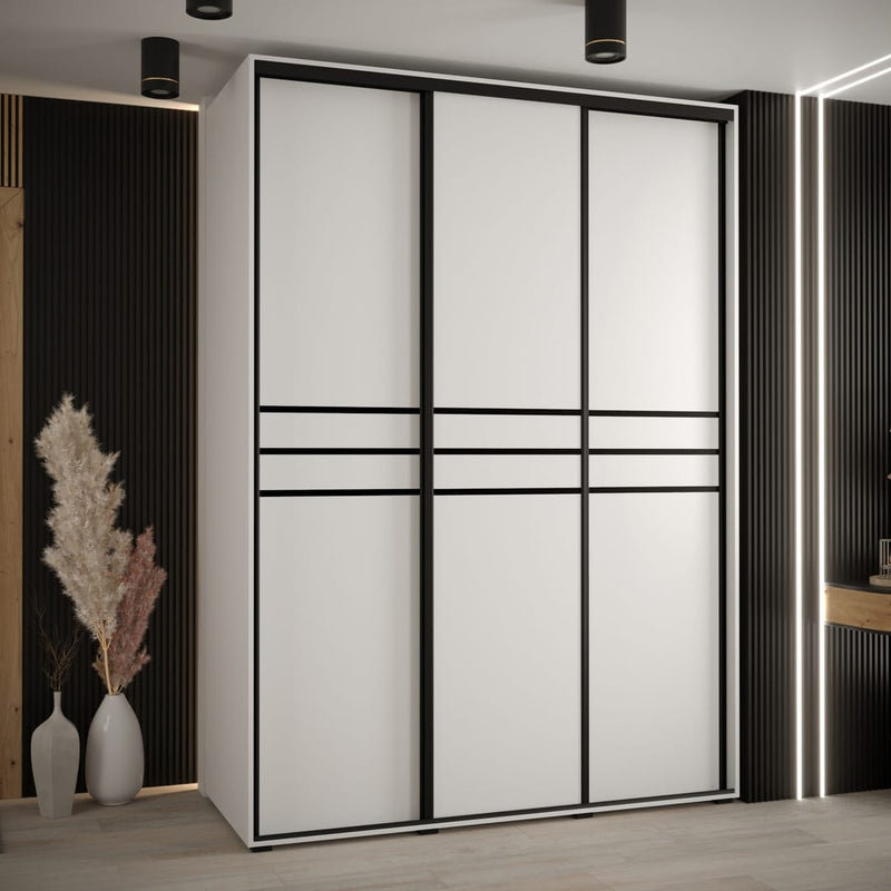 Cannes X 3 Door Steel Wardrobe