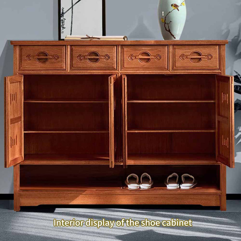 Armoire à chaussures haut de gamme de style chinois rétro
