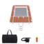 Portable inflatable floating ocean pool with net, yacht slide dock platform