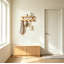 Porte-manteau mural en bois avec tablette, porte-manteau en bois massif à 4 crochets-516980654