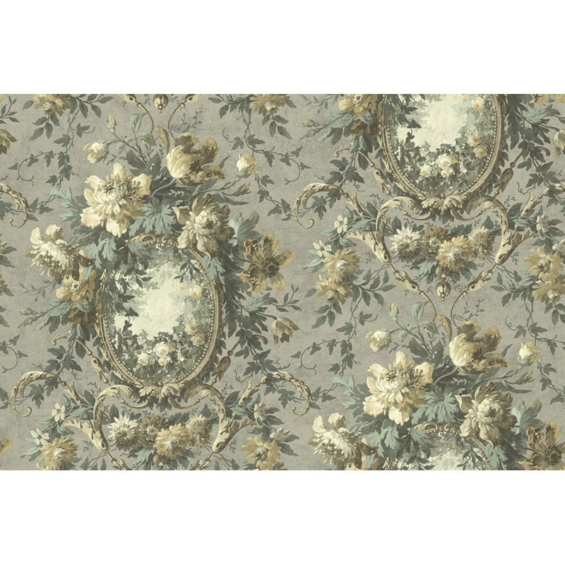 Annada Non-Pasted Floral, Light Brown/Beige