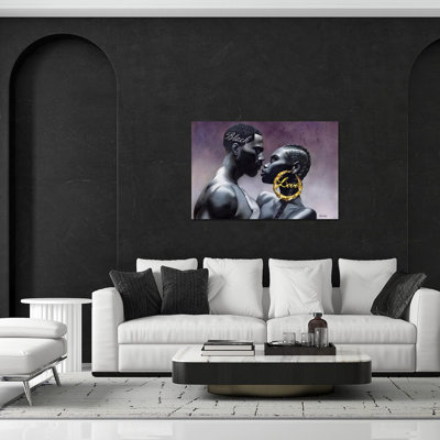 " Black Love " Oil Painting