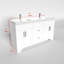 Meuble-lavabo autoportant à double cuve 60 po Aurilla en blanc mat avec plateau en quartz de Carrare blanc Aurilla-1231233440