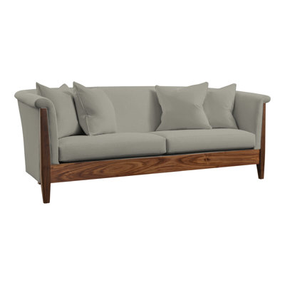 Canapé à accoudoirs roulés avec coussins réversibles de 84 po Walnut Grove