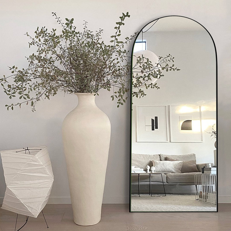Miroir sur pied pleine longueur Classic, Noir, H 71 po x l 24 po