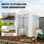 Serre avec jardin surélevé, serre extérieure, blanc-123164157