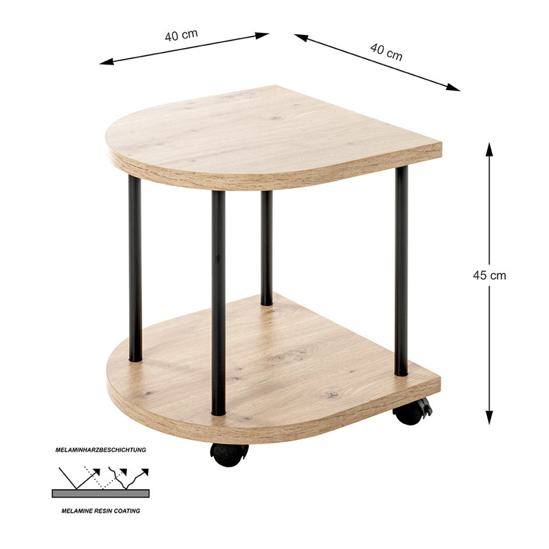 Abdulbari Side Table with Storage