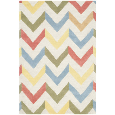 Ellicott Hand Tufted Wool Chevron Rug