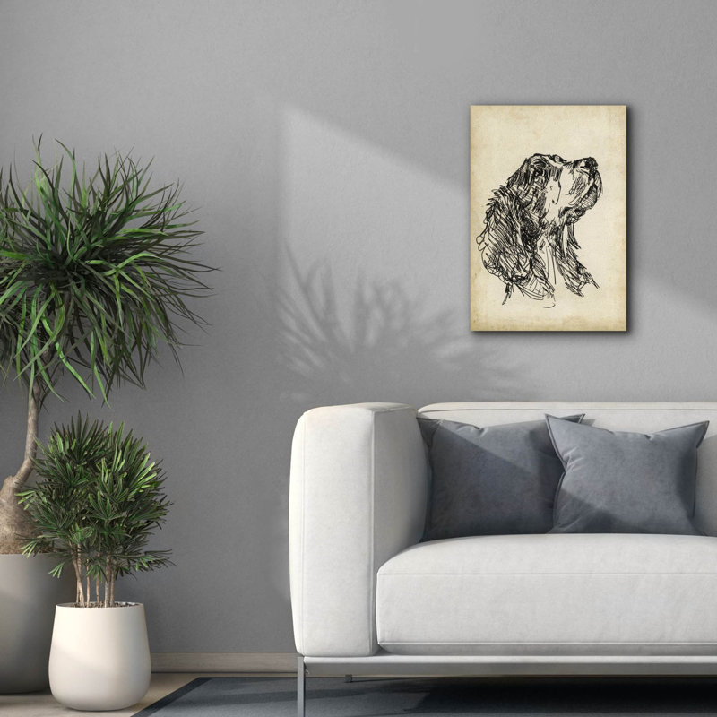 «Breed Study 7» par Ethan Harper, art mural sur toile, H 26 po x l 18 po x P 0,75 po