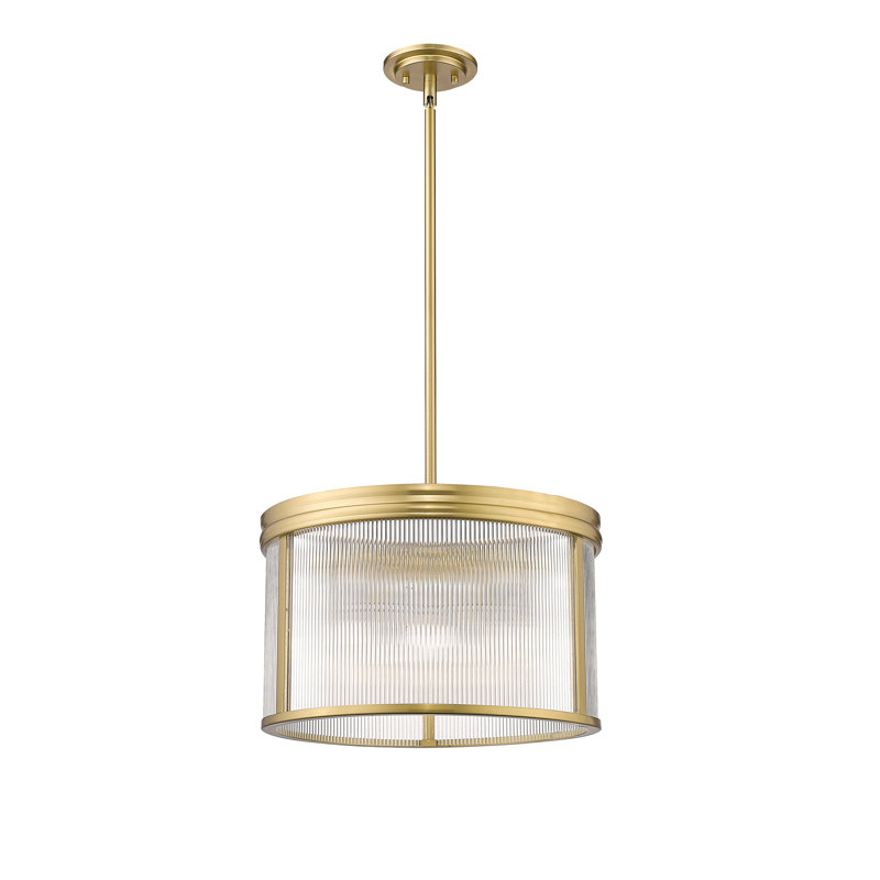Lustre à 5 lumières Swati, Or moderne