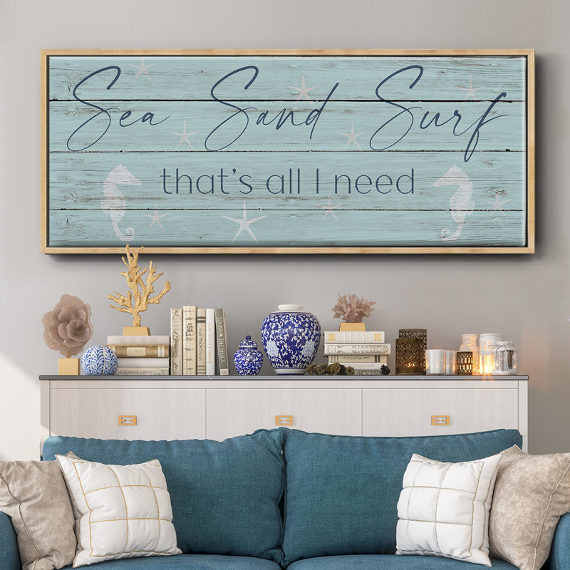 Sea, Sand, Surf - Toile encadrée