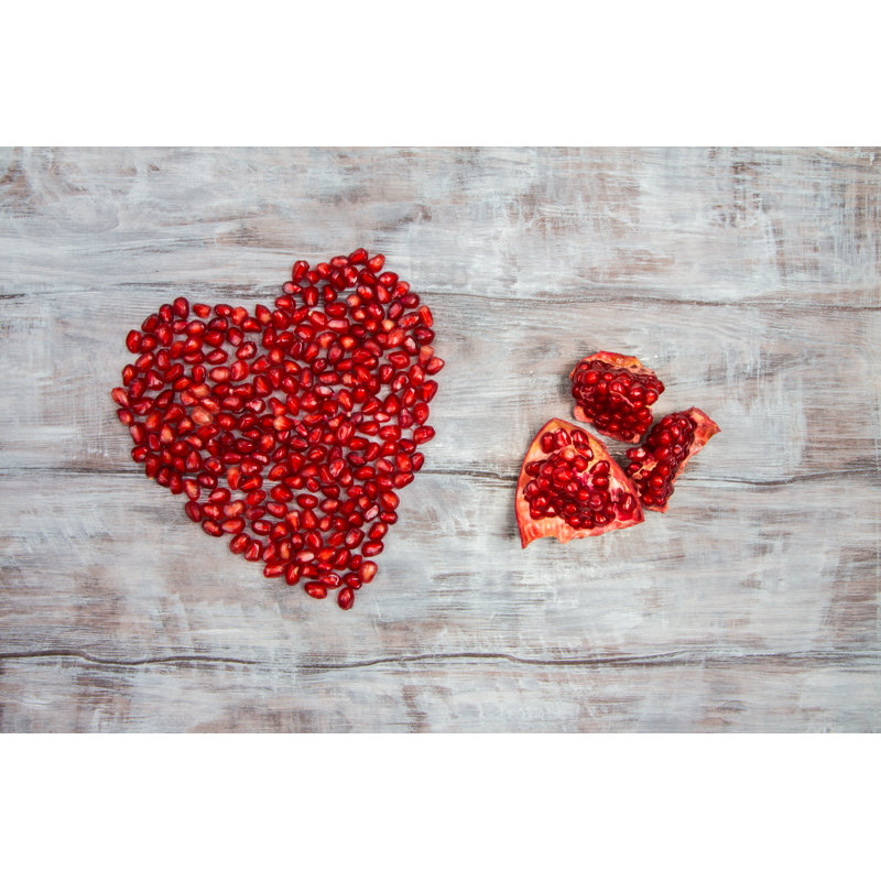 Red Heart Of Pomegranate by Masharinka - Wrapped Canvas Print, 81cm H x 122cm W