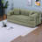 Multifunctional Convertible Sofa Bed, Skin-Friendly Green Fabric, Modern Style for Living Room or Bedroom