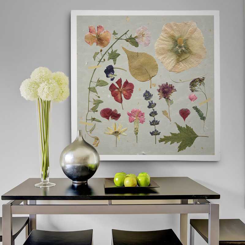 Pressed Assortment I 'Print, H 40 po x l 40 po x P 1,5 po, Toile tendue