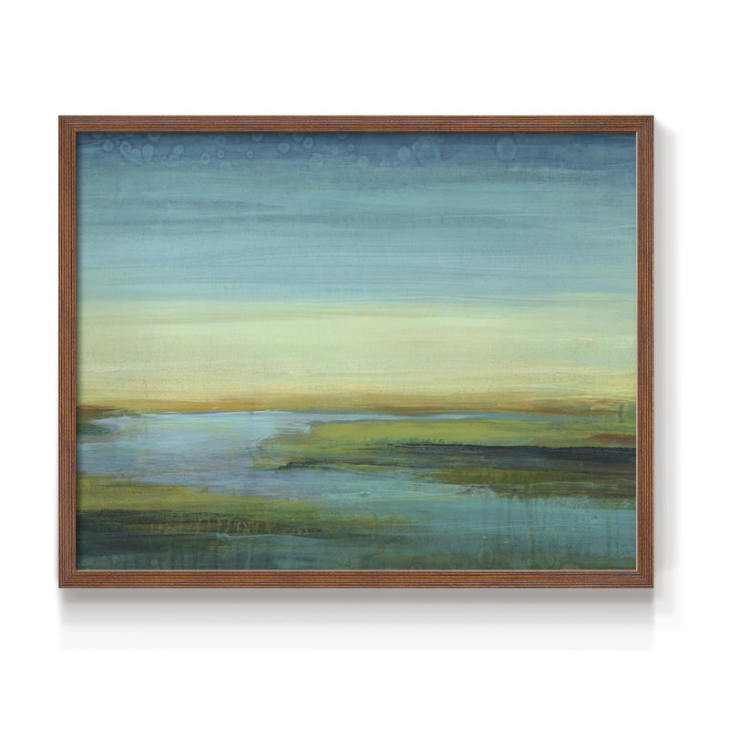 The Flow -Framed Print - Restickable, Noyer, 22" H x 28" W