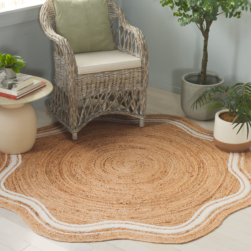 Tapis naturel en fibre naturelle 359, Tapis fantaisie 6 pi
