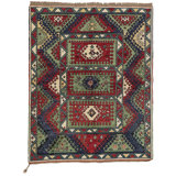 Bordjalu II One-of-a-Kind 5' x 7' Area Rug in Blue/Green/Red