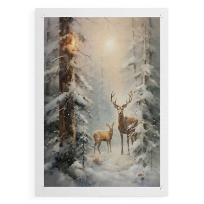 Art des Fêtes de Noël DCXCI - Impression sur toile seulement - NON-CADRE