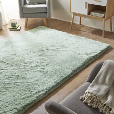HEAVENLY Solid Colour Machine Made Area Rug