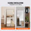Metal Rectangle Floor Mirror