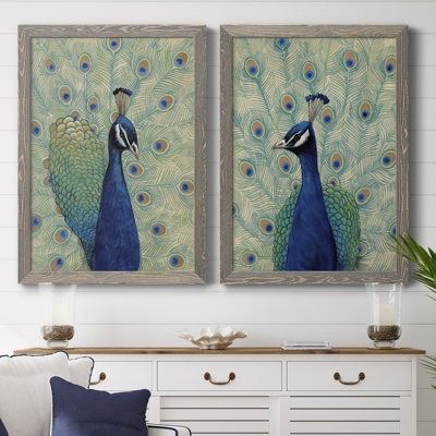 " Peacock I " 2 - Pieces