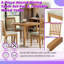 Ensemble de table de salle à manger 5 pièces avec 4 chaises rembourrées, conception peu encombrante pour les petits espaces-2061588813