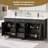 Manrique 72" Spacious Double Sink Bathroom Vanity With Integrated Sink Top, Faucet,Drain, Assembly Required-1001282938