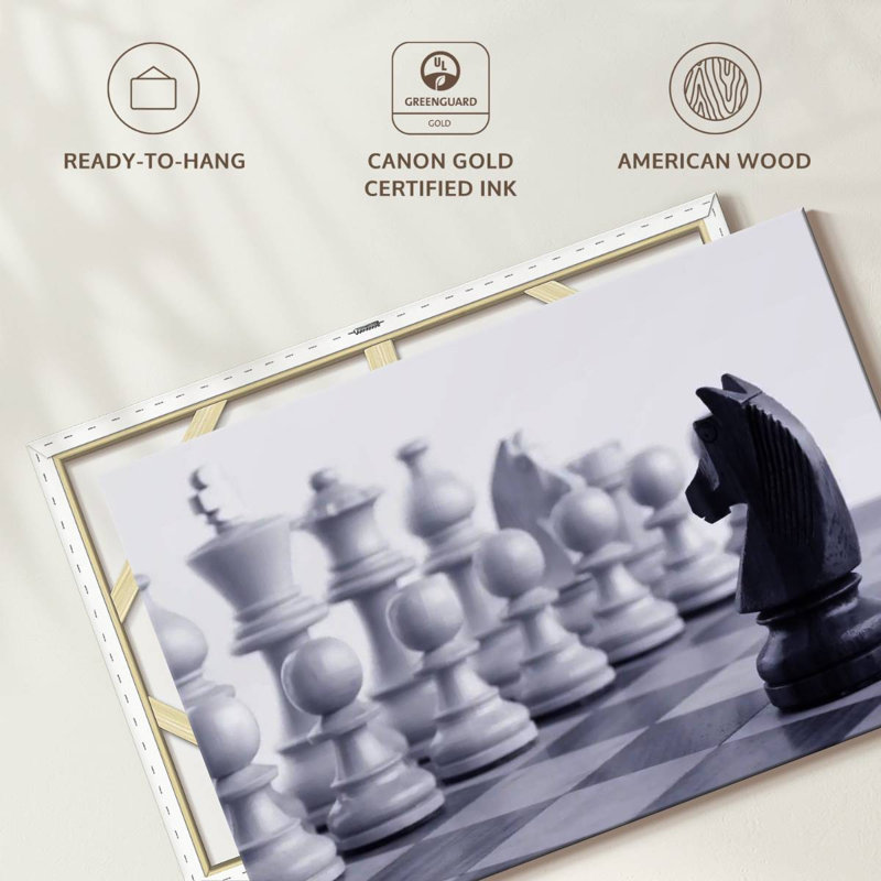 Senne Chess Game Knight, 32" H x 48" W