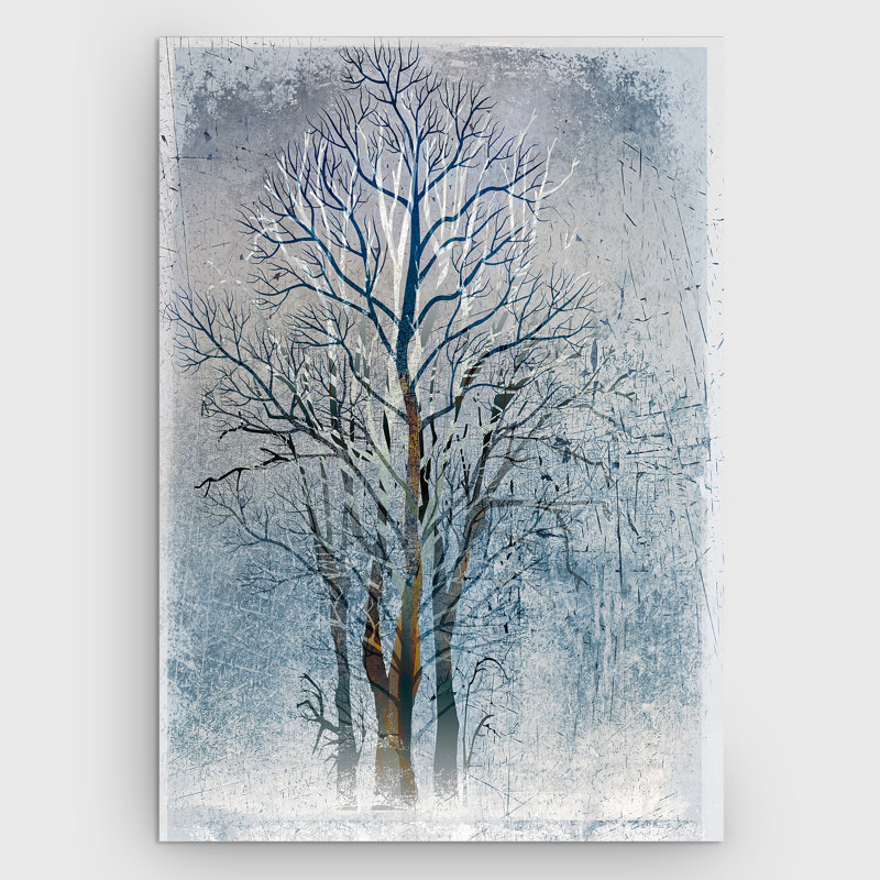 " Silver Tree I " by Mike Calascibetta, 36" H x 48" W x 1.5" D