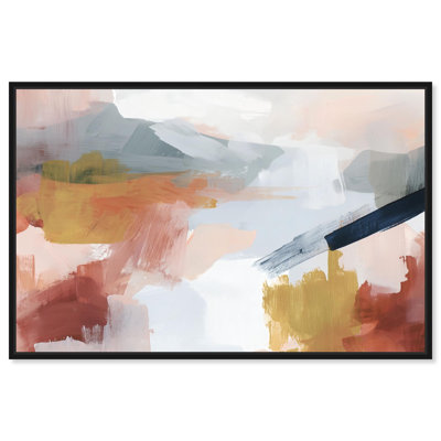 «Desert Vista III», reproduction d'art sur toile par Art Remedy, cadre noir, 36 x 24