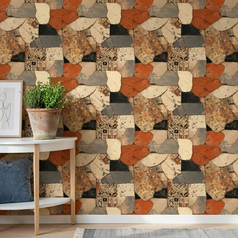 Carreaux de mosaïque murale, Non-Woven Non-Pasted