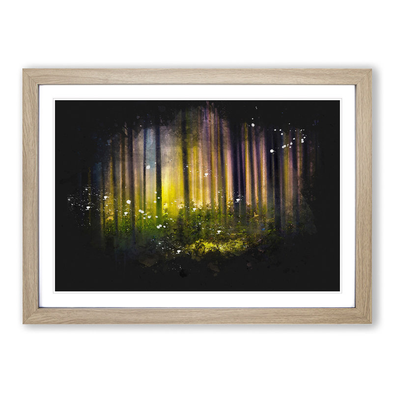 Forest Dreams - Picture Frame Graphic Art Print, 62cm H x 87cm W x 2cm D, Oak Framed