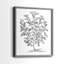 Reproduction encadrée de qualité I - Premium de B&W Plant - prêt à être accroché - aucun clou requis - aucun clou requis-94726746-94726759
