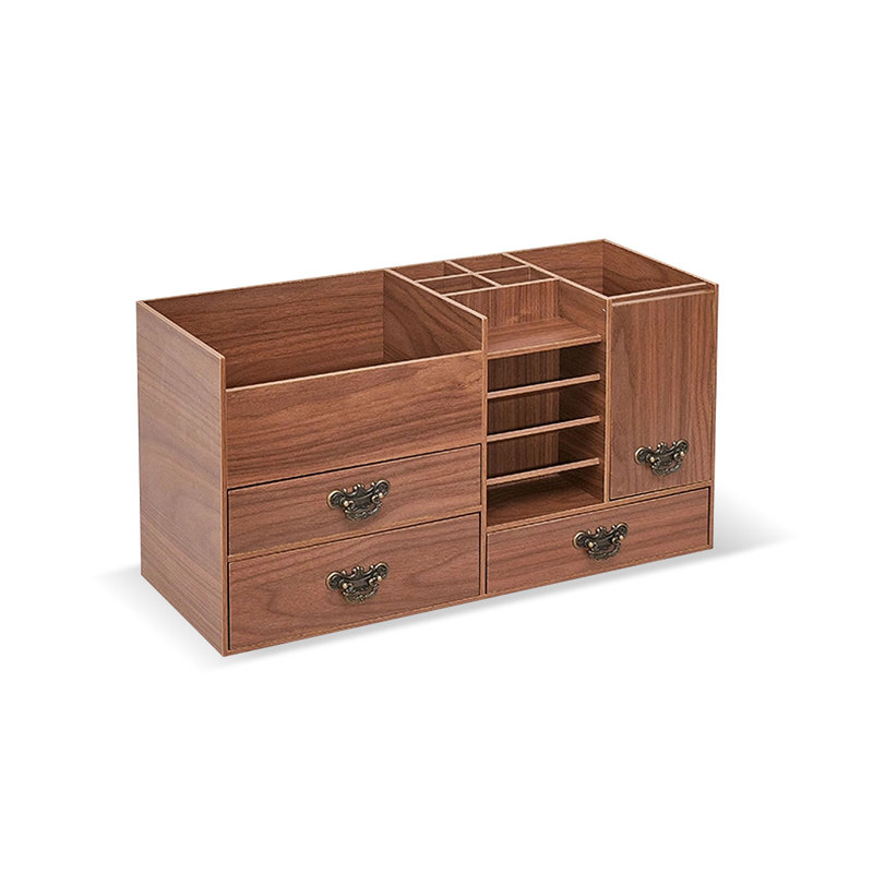 Organisateur de maquillage pour coiffeuse, organisateur de comptoir avec tiroirs, miroir