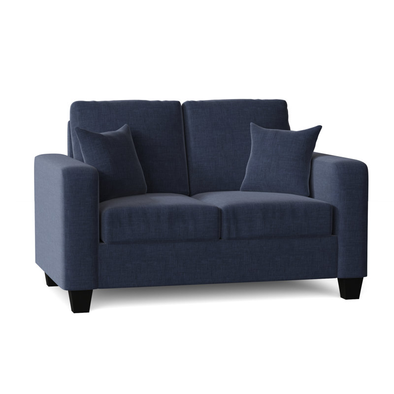 Dorothea  Upholstered 59.5'' Loveseat, Oscar Navy