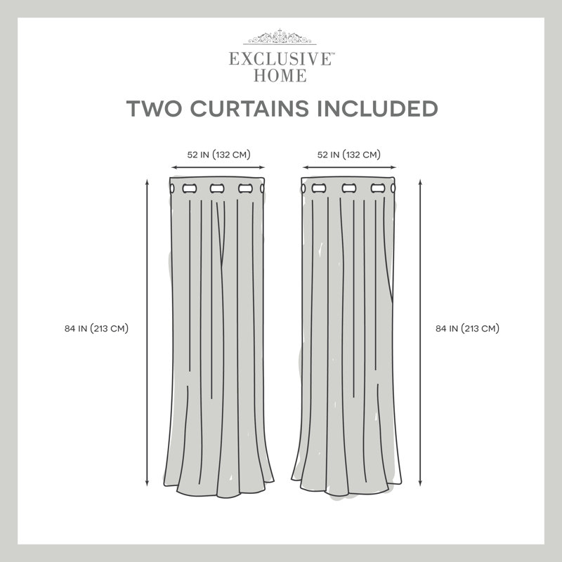 Palni Curtain Pair, Blush, 52" W x 96" L