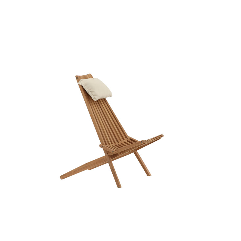 Titus Stacking Patio Dining Side Chair with Cushion, Golden