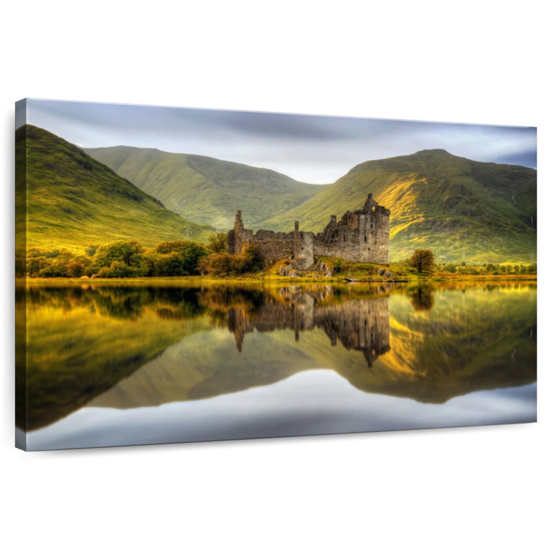 Kilchurn Castle Loch Reflection, H 32 po x l 48 po