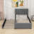 Upholstered Platform Bed with Trundle and LED Lights-1231073962-1231073965