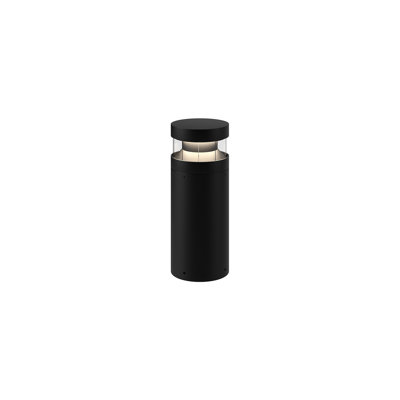 Borne d'éclairage intégrée en aluminium noir mat Windermere
