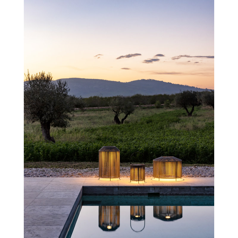 Lighting - Maya Tika Mora LED Outdoor Floor Lamp, 17'' H x 21'' W x 21'' D