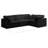 Izzybella Velvet L-Shaped Sectional Reversible-94884207