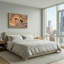 «Swirling Brown and Gray Rock Layers», art mural-2075611396