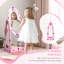 AIYAPLAY Kids Full Length Mirror with Storage Shelf, Pink