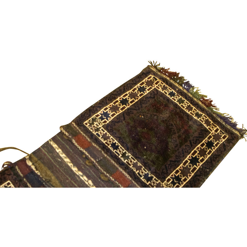 Hand Knotted Wool Area Rug in Multi