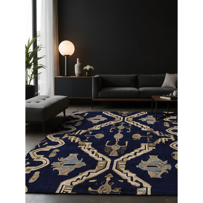 Tapis gris soyeux et moelleux, Carré 3 pi
