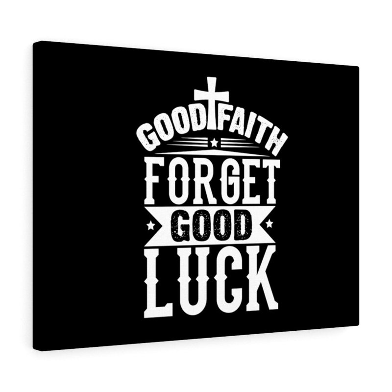 Good Faith White Cross - Wrapped Canvas Print, 46cm H x 61cm W