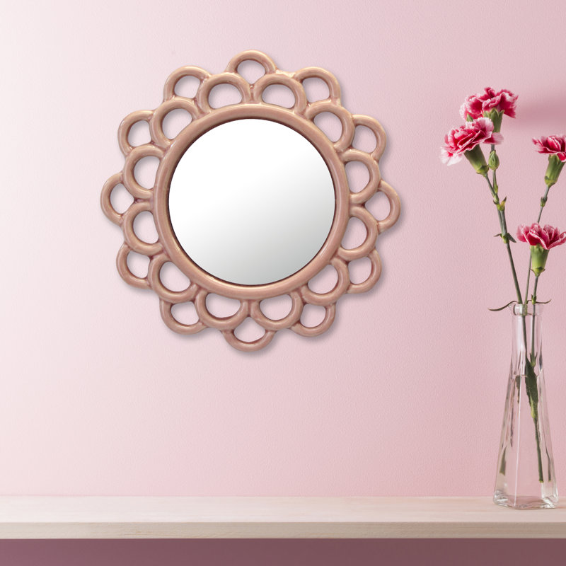 Miroir décoratif District Electic, Vieux rose antique