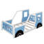 Lit plateforme simple en forme de voiture avec roues-1057295391
